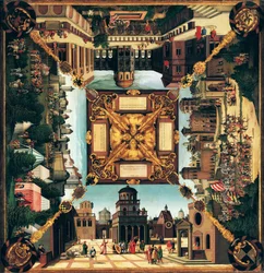 A história de Davi, mesa pintada, 1534